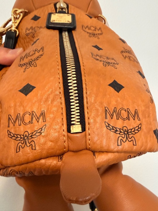 RARE Limited Edition MCM Visetos Rabbit Zoo Doll Cognac with Strap and Charm main image 7